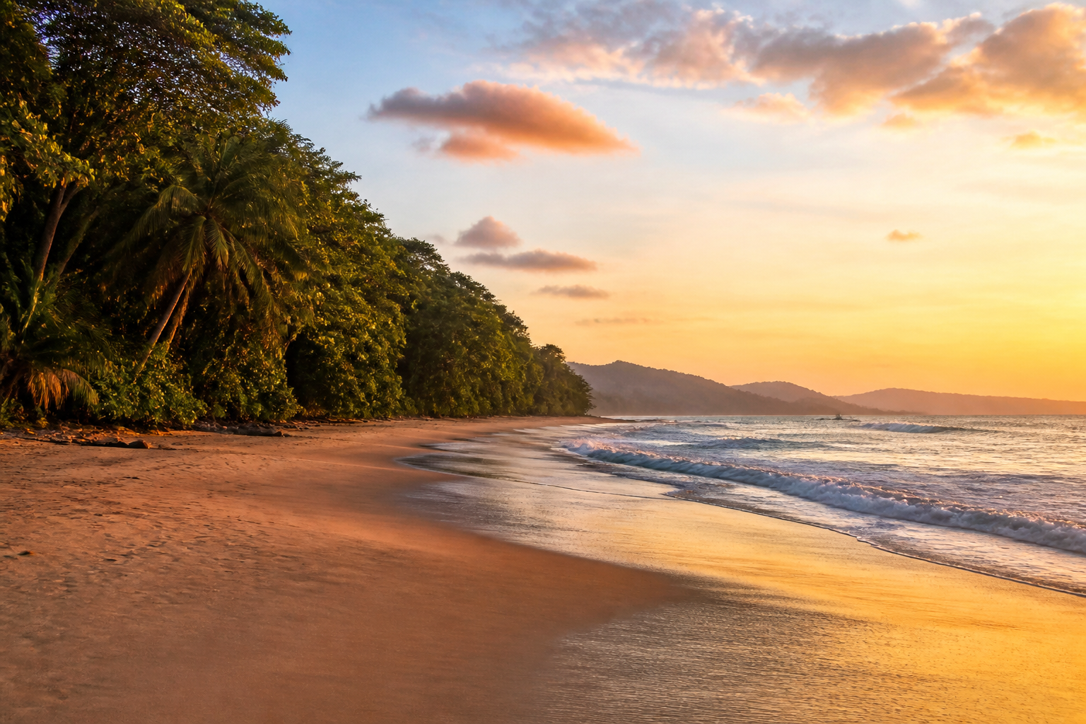 Pacific coast evening